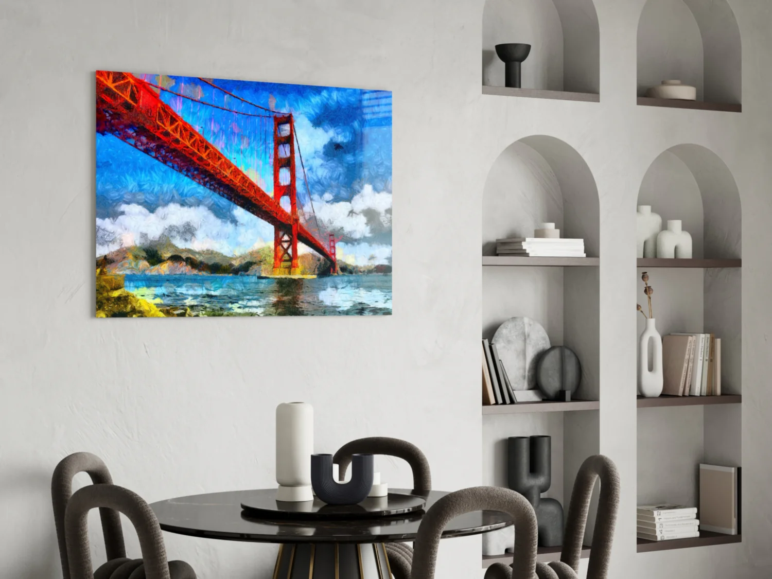 Golden Gate Bridge Glass Wall Art - Image 6