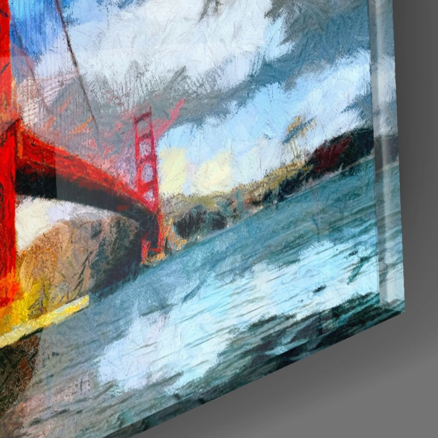 Golden Gate Bridge Glass Wall Art - Image 8