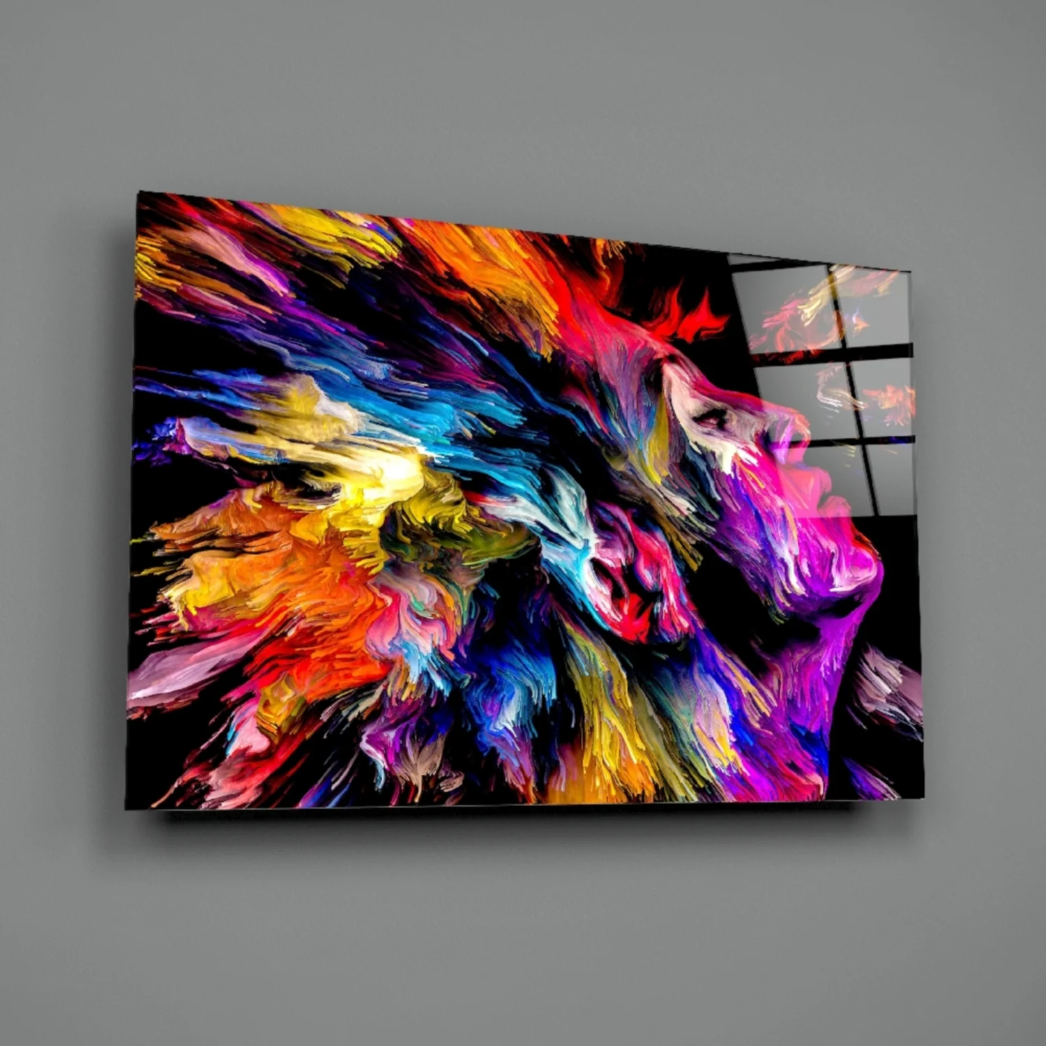 Colorful Thoughts Glass Wall Art - Image 3
