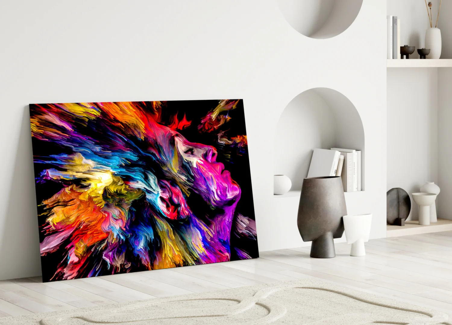 Colorful Thoughts Glass Wall Art - Image 4