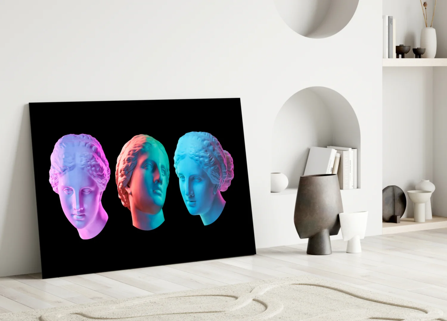 Statues Glass Wall Art - Image 4