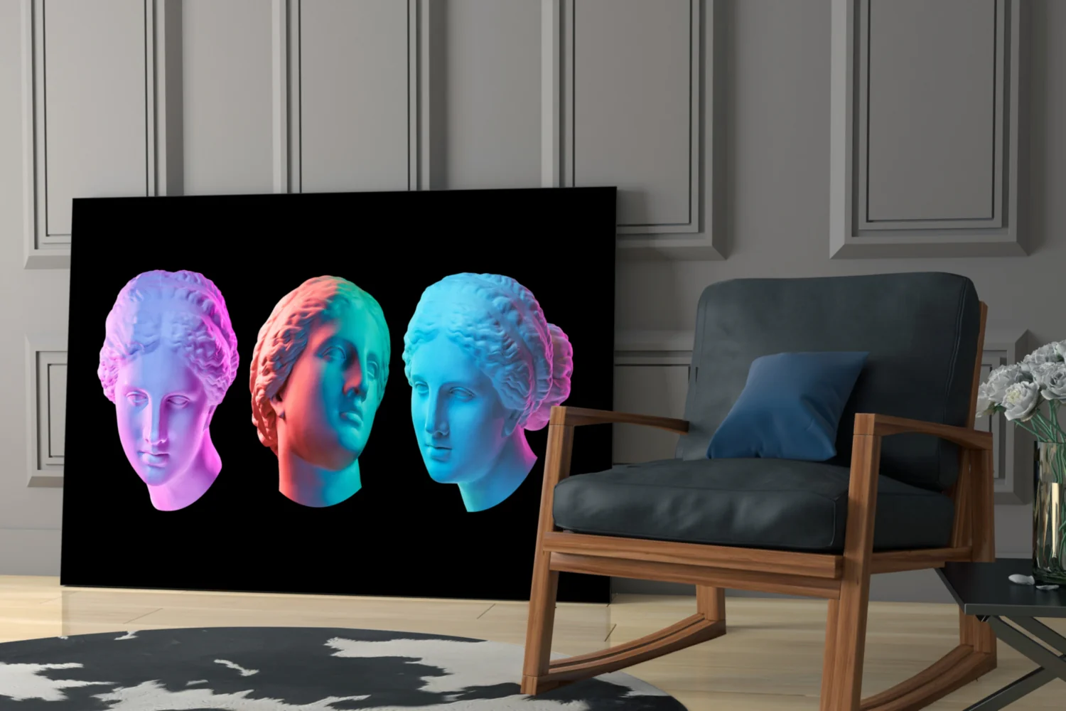 Statues Glass Wall Art - Image 7