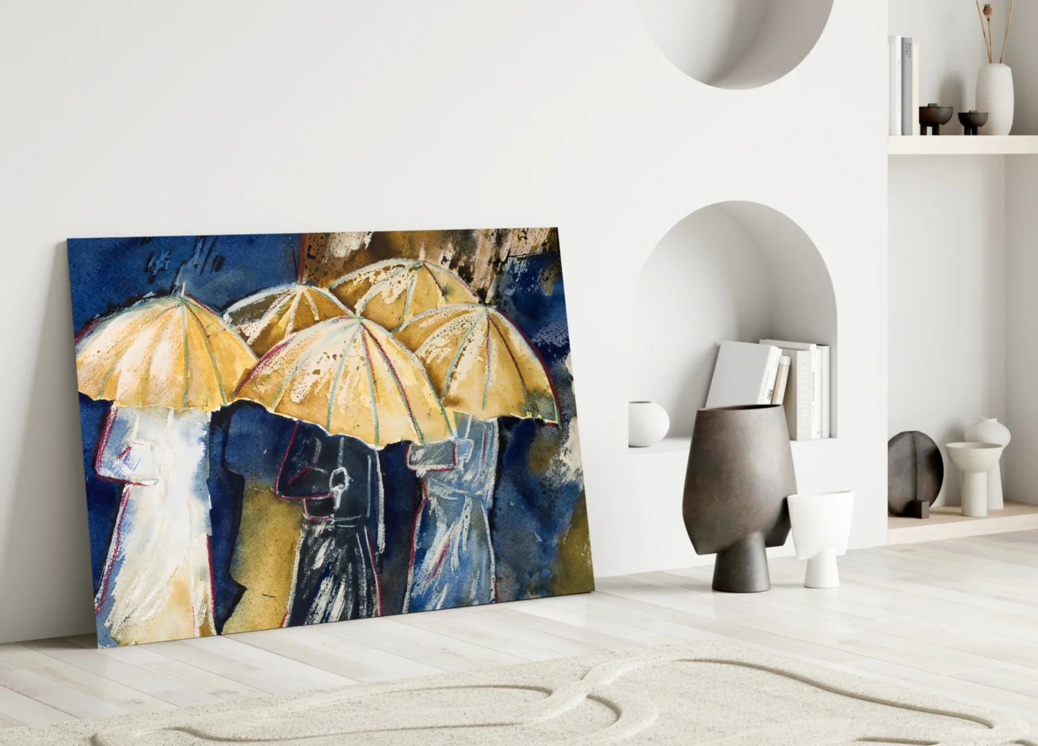 Umbrellas Glass Wall Art - Image 4