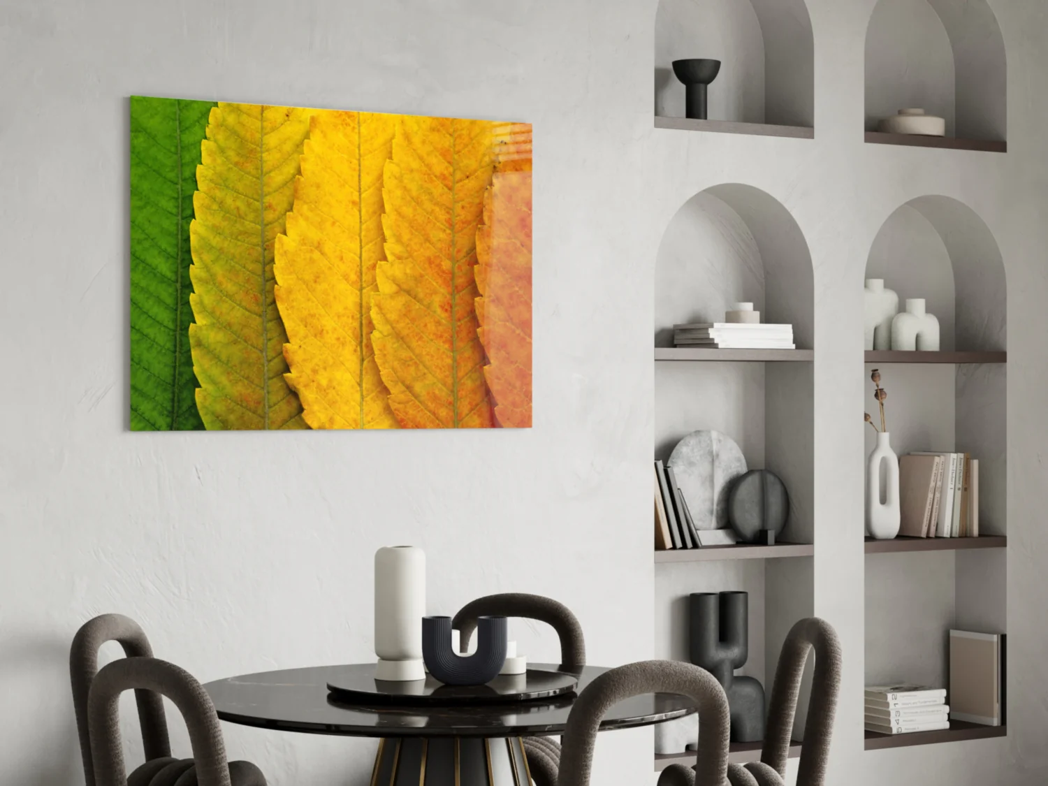 Autumn Leaves Glass Wall Art - Image 6
