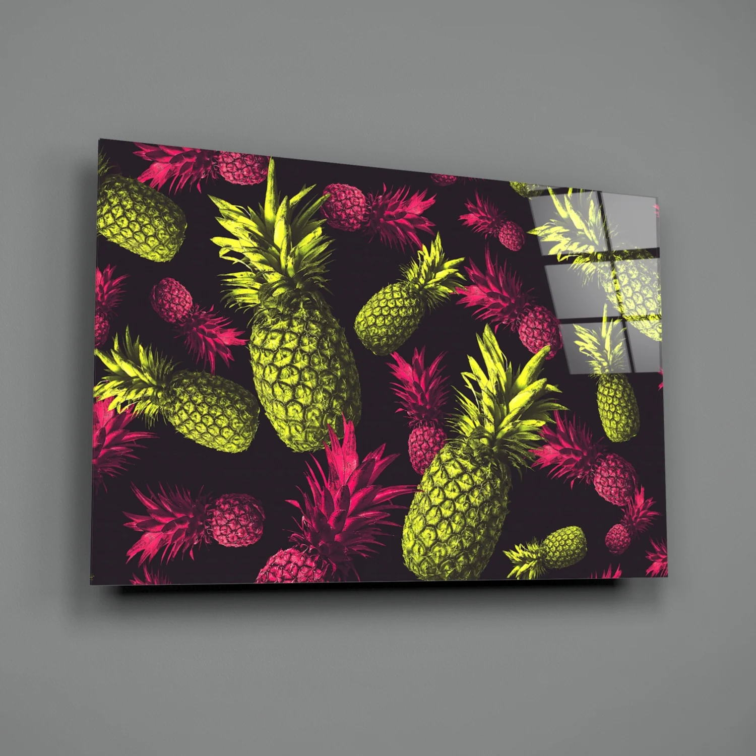 Pineapples Glass Wall Art - Image 3