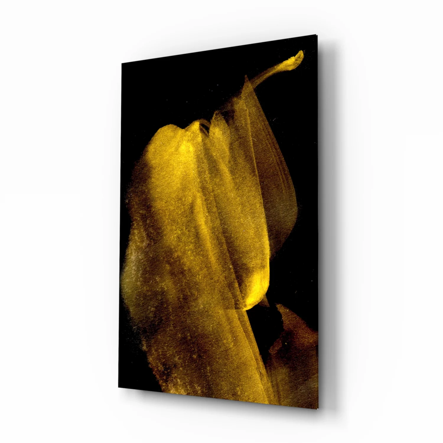 Yellow Story Glass Wall Art - Image 2