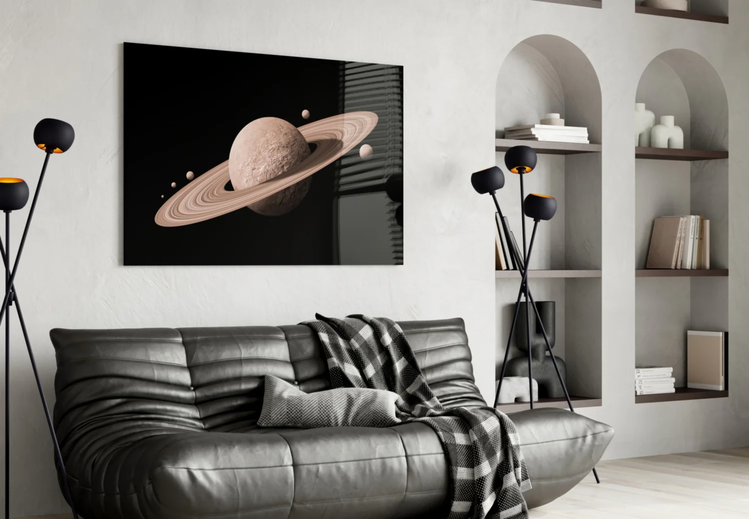 Saturn Glass Wall Art - Image 5