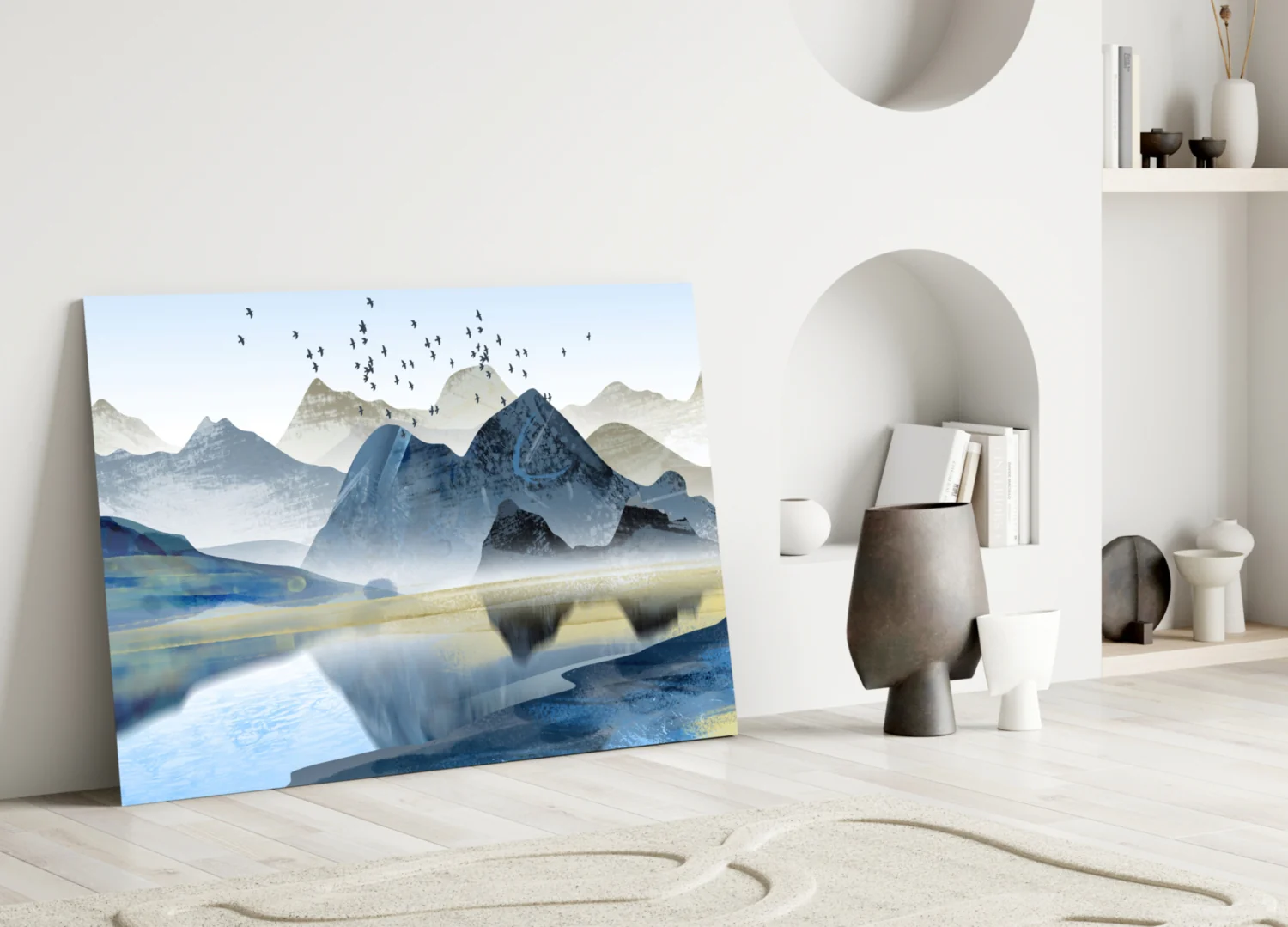 Mountains Glass Wall Art - Image 4