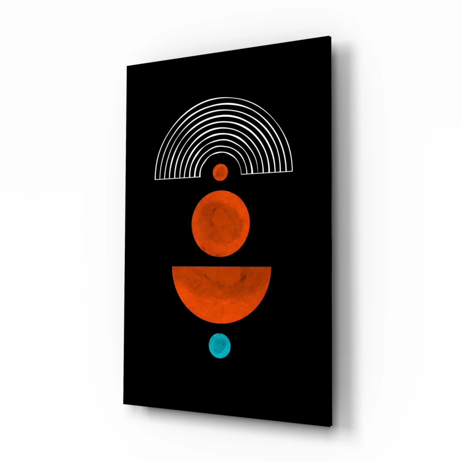 Dots Under the Rainbow Glass Wall Art - Image 2