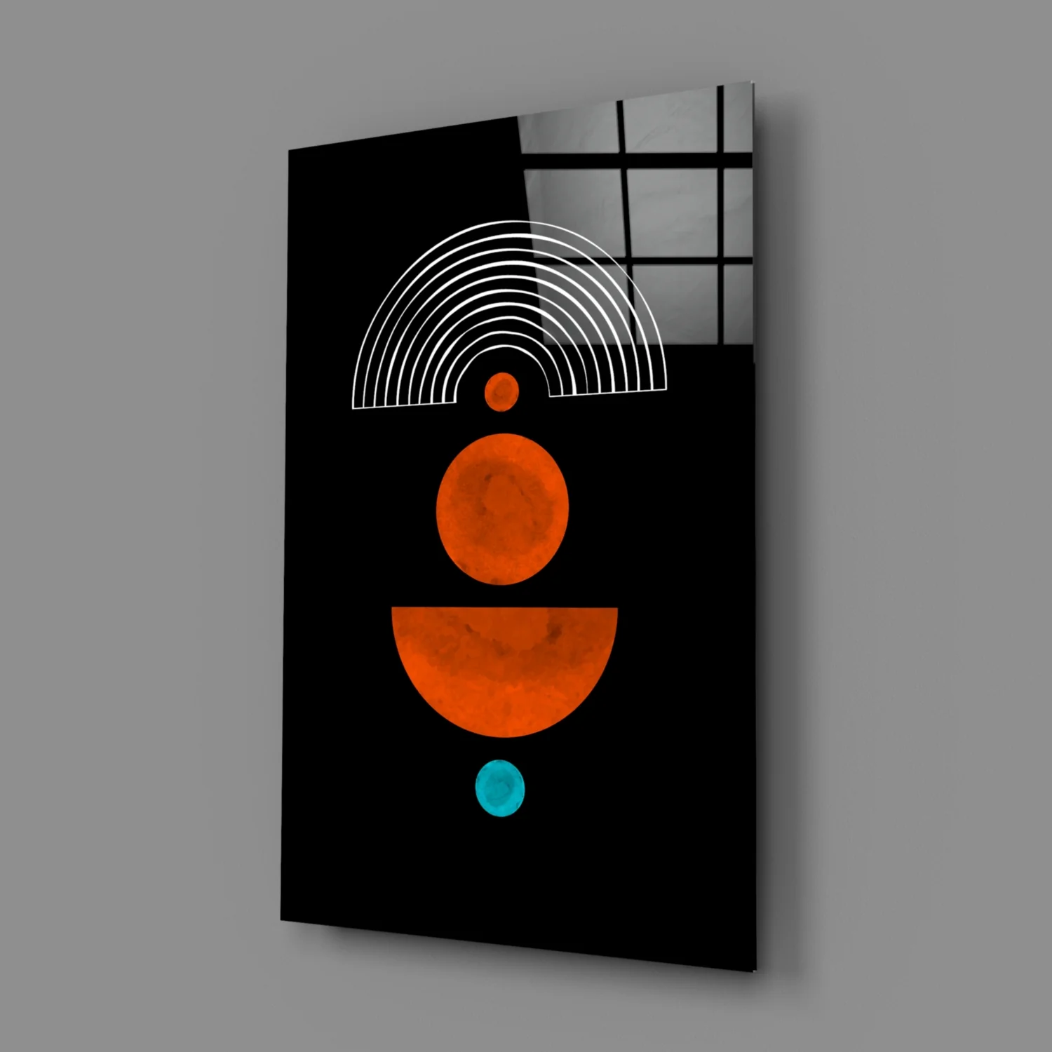 Dots Under the Rainbow Glass Wall Art - Image 3