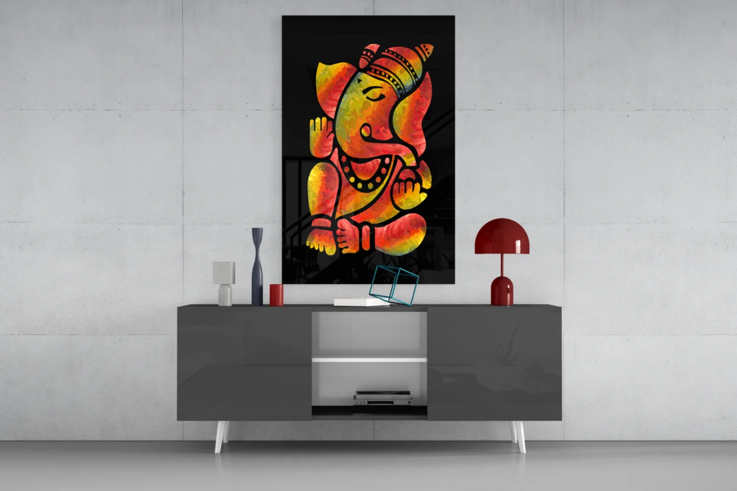Ganesha Glass Wall Art - Image 9