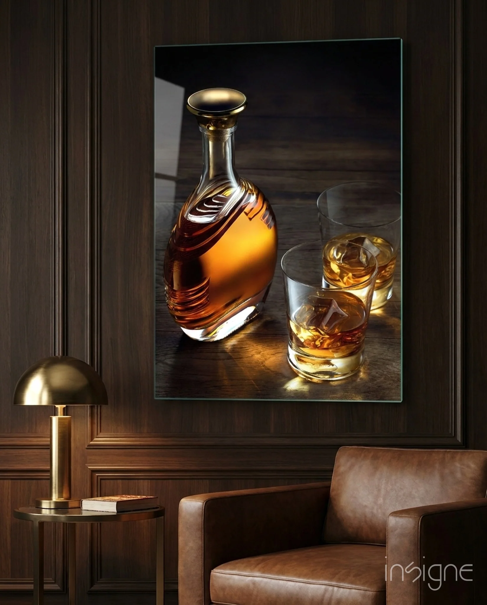 Whiskey Glass Wall Art