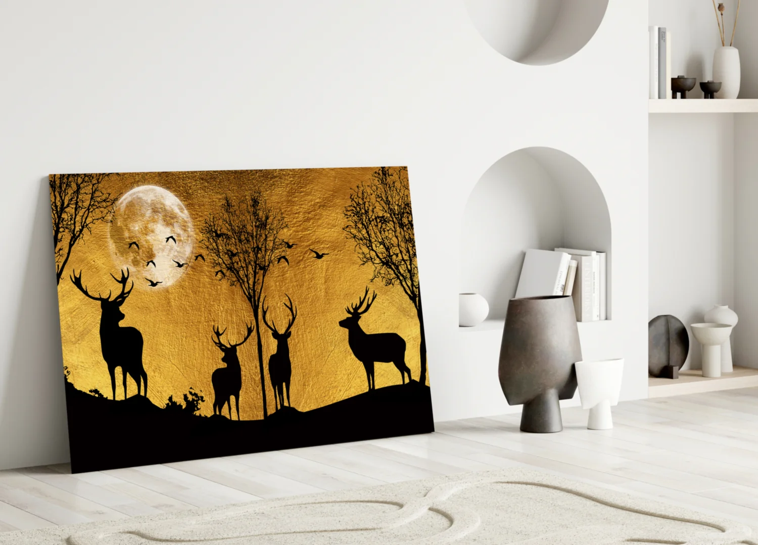 Deers Glass Wall Art - Image 4