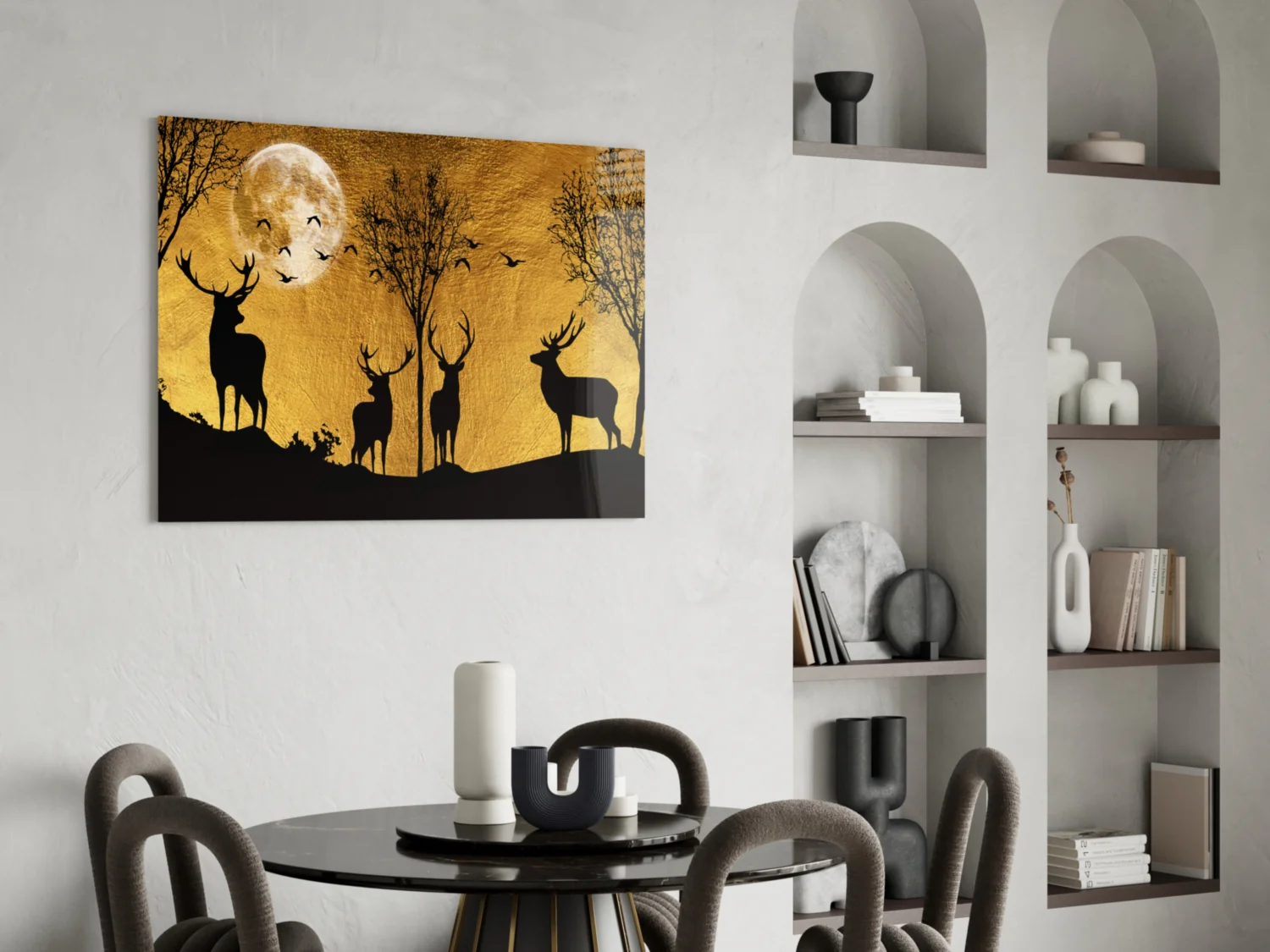 Deers Glass Wall Art - Image 6