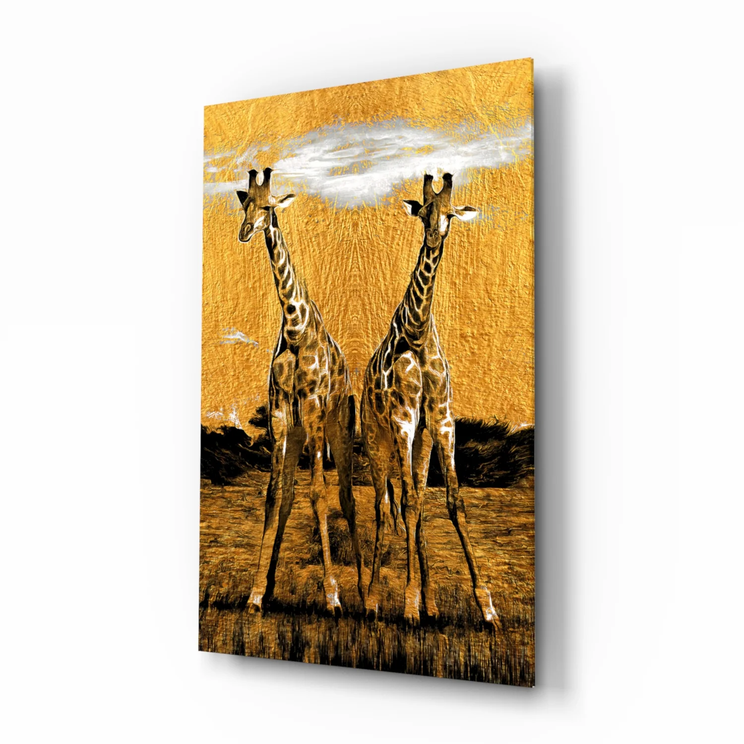 Giraffes Glass Wall Art - Image 2