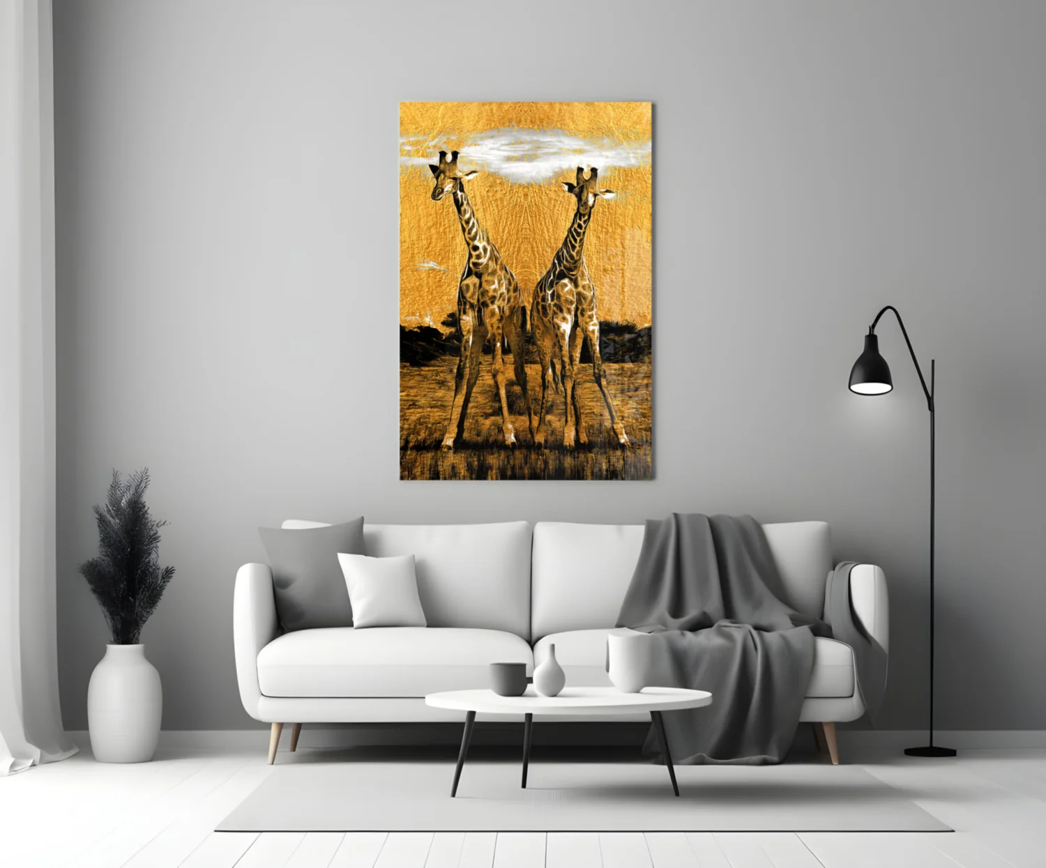 Giraffes Glass Wall Art - Image 4
