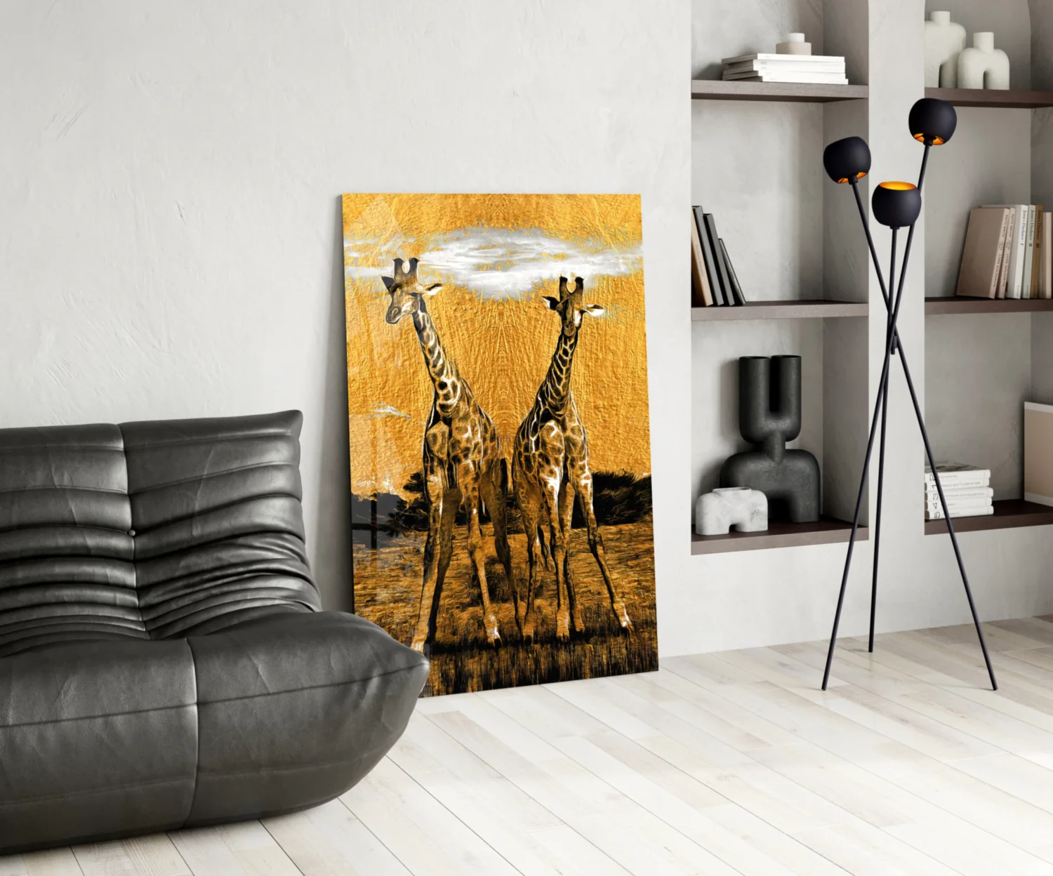 Giraffes Glass Wall Art - Image 6