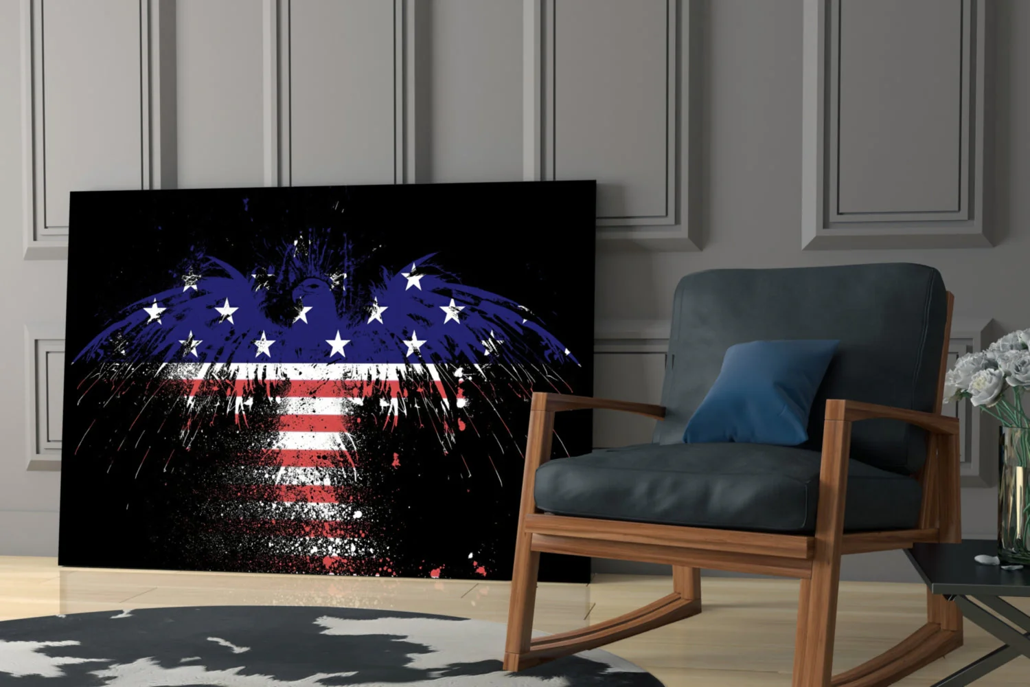 American Eagle Glass Wall Art - Image 7