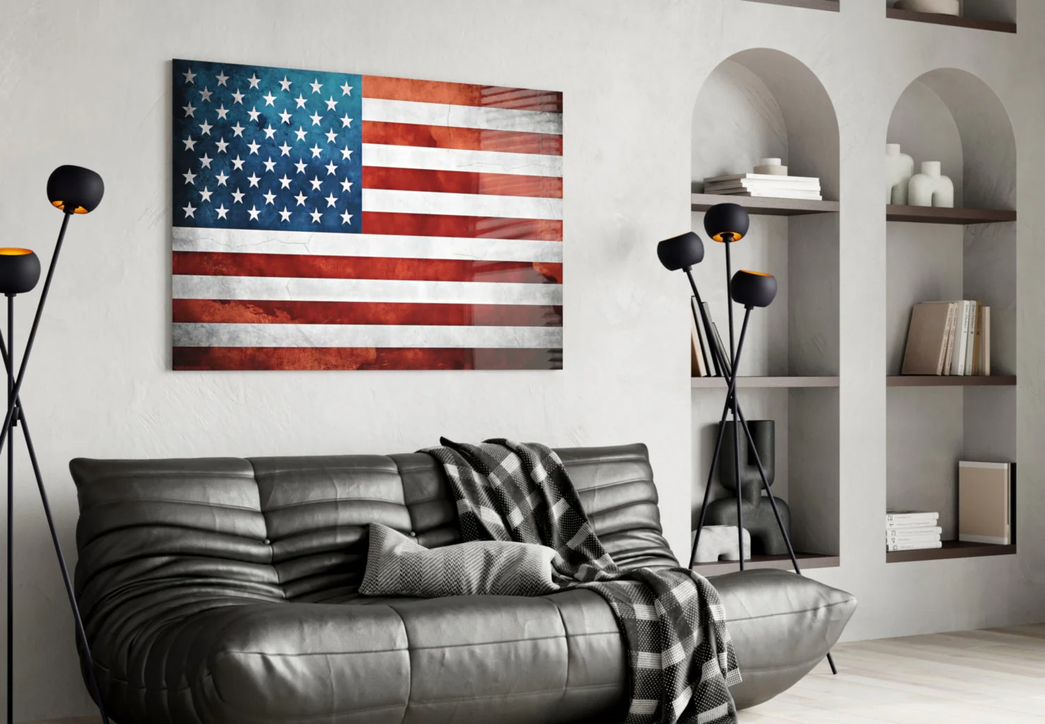 Flag of the United States Glass Wall Art - Image 5