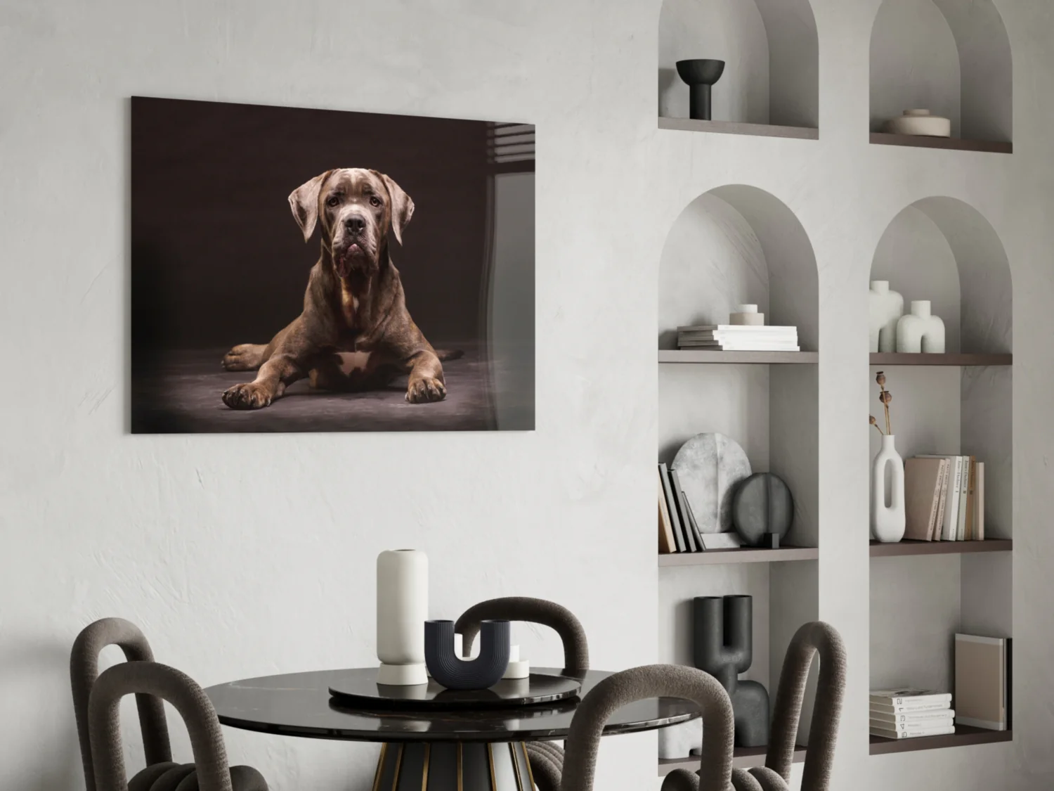 Cane Corso Studio Portrait Glass Wall Art - Image 5