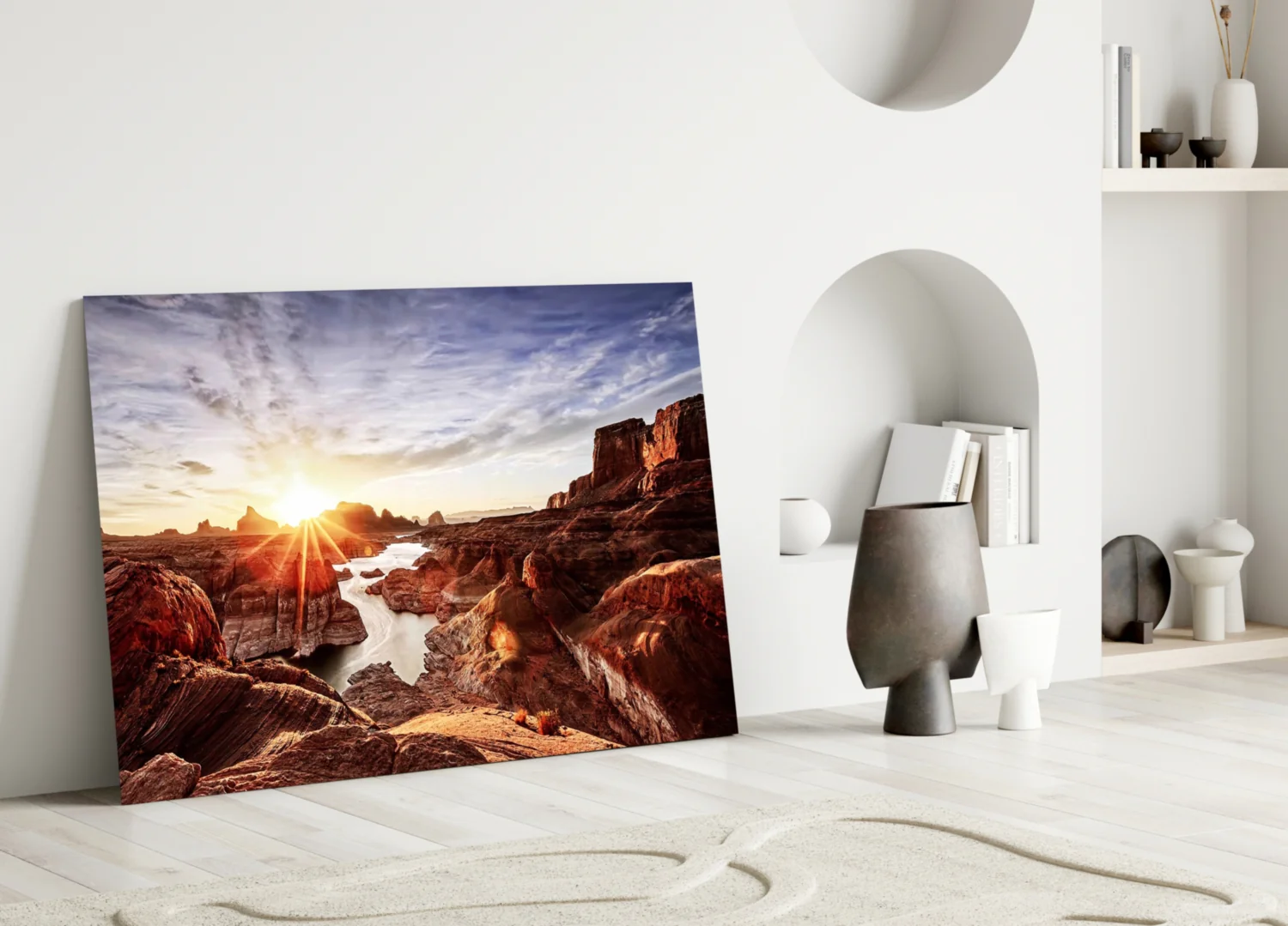 Canyon and Sunset Glass Wall Art - Image 3