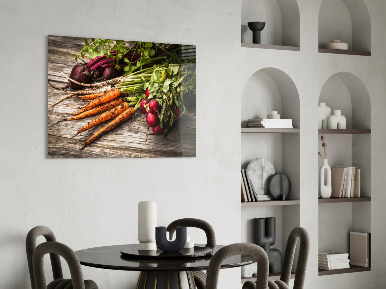 Carrot and Radish Glass Wall Art - Image 5