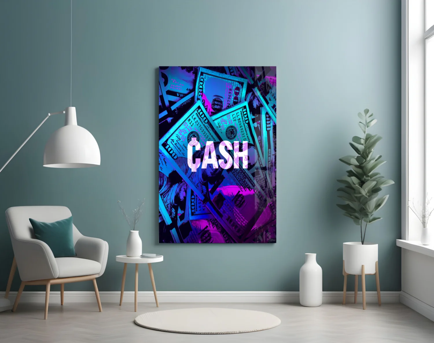 Cash Glass Wall Art - Image 4