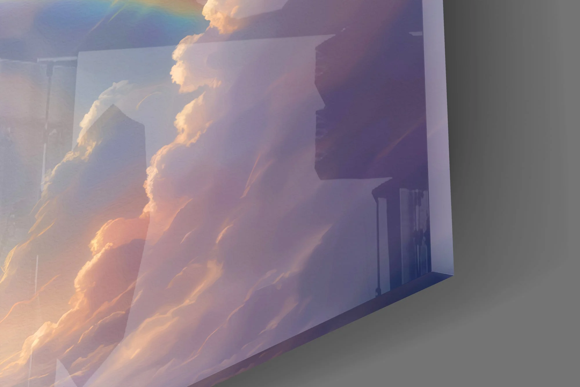 Celestial Heart Horizon Glass Wall Art - Image 3