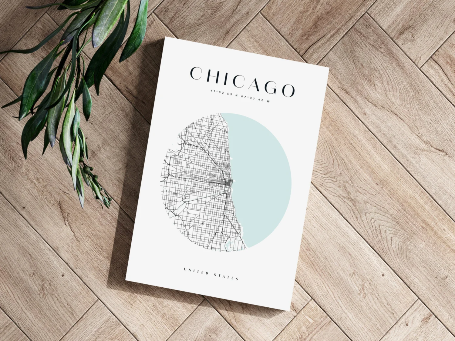 Chicago V2 Aluminum Print - Image 3