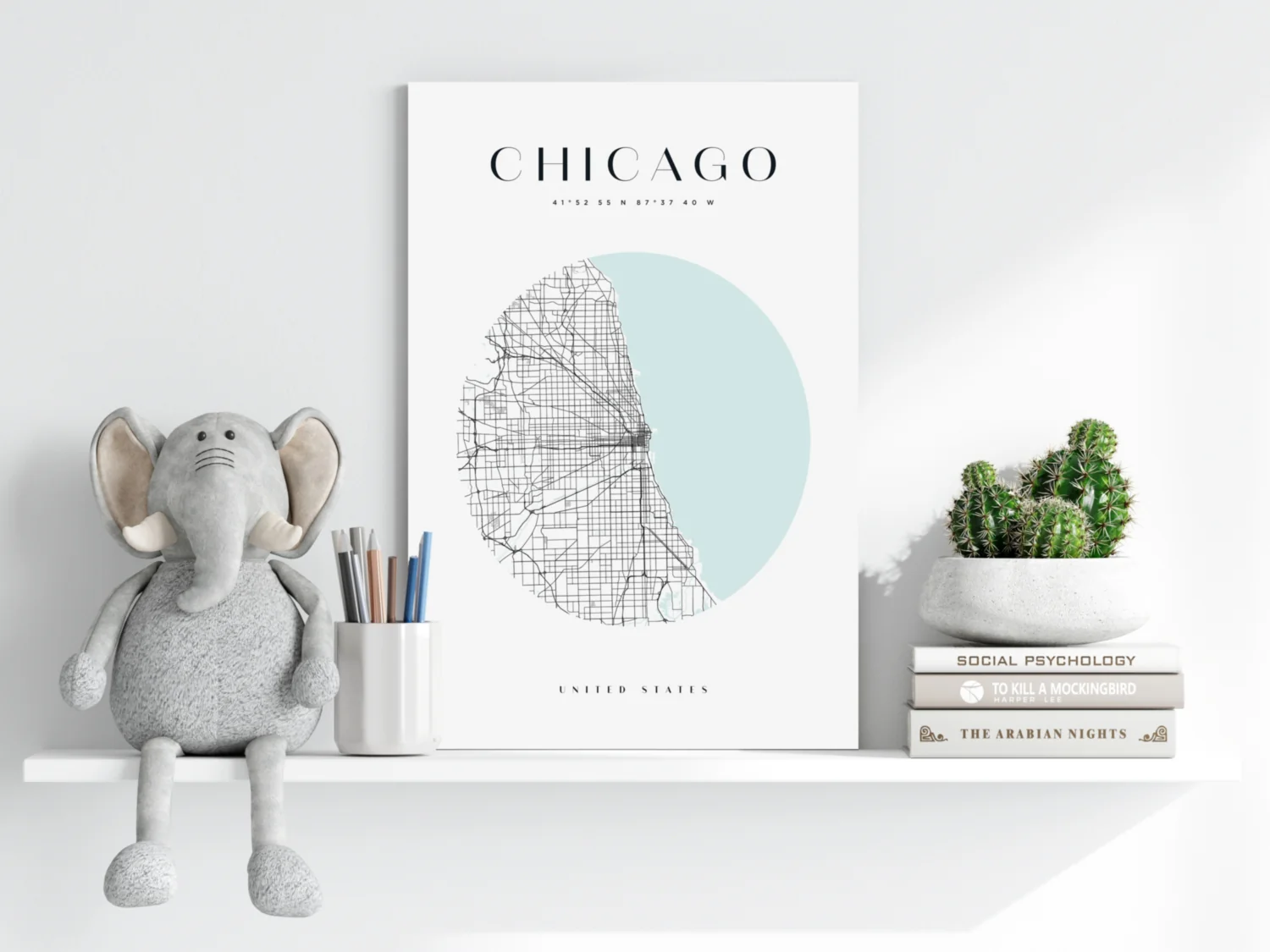 Chicago V2 Aluminum Print - Image 6