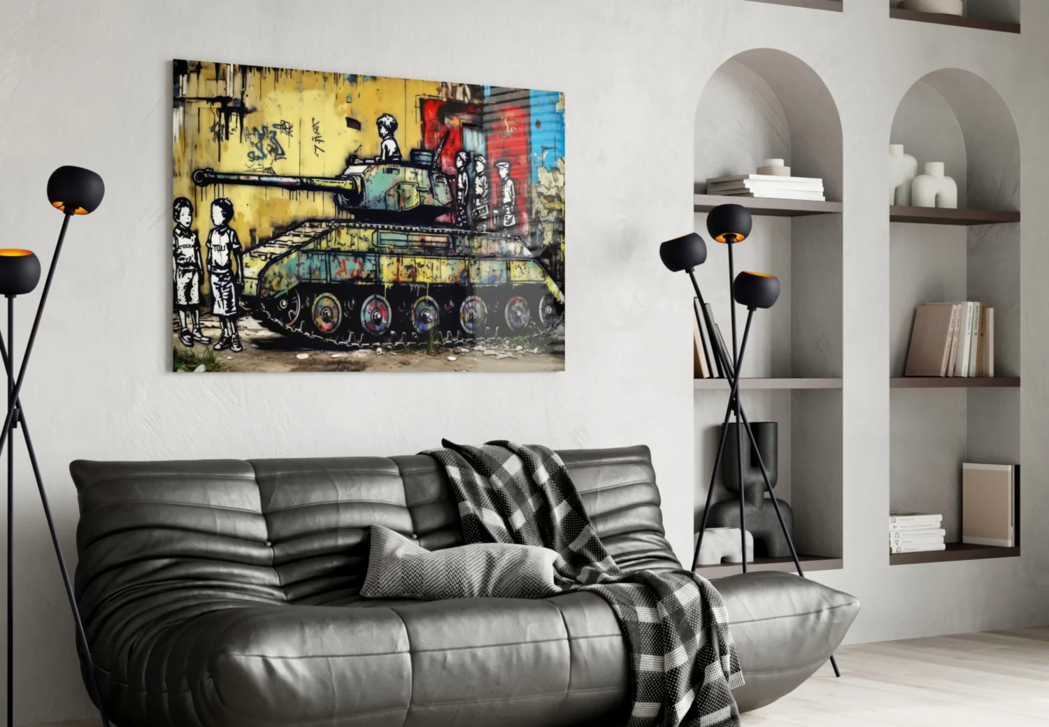 Children of War Glass Wall Art || Designer Collection - Image 4