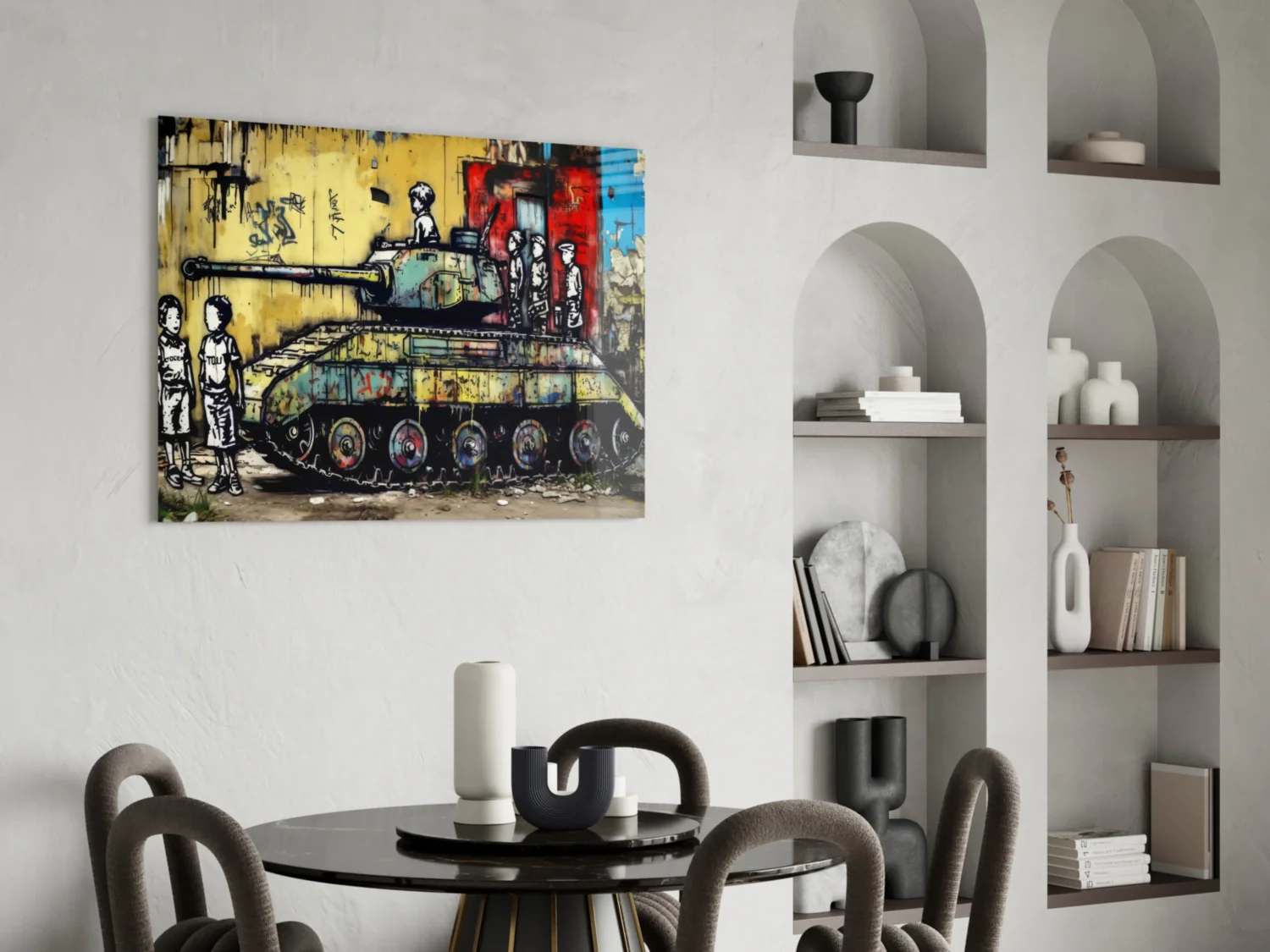Children of War Glass Wall Art || Designer Collection - Image 5
