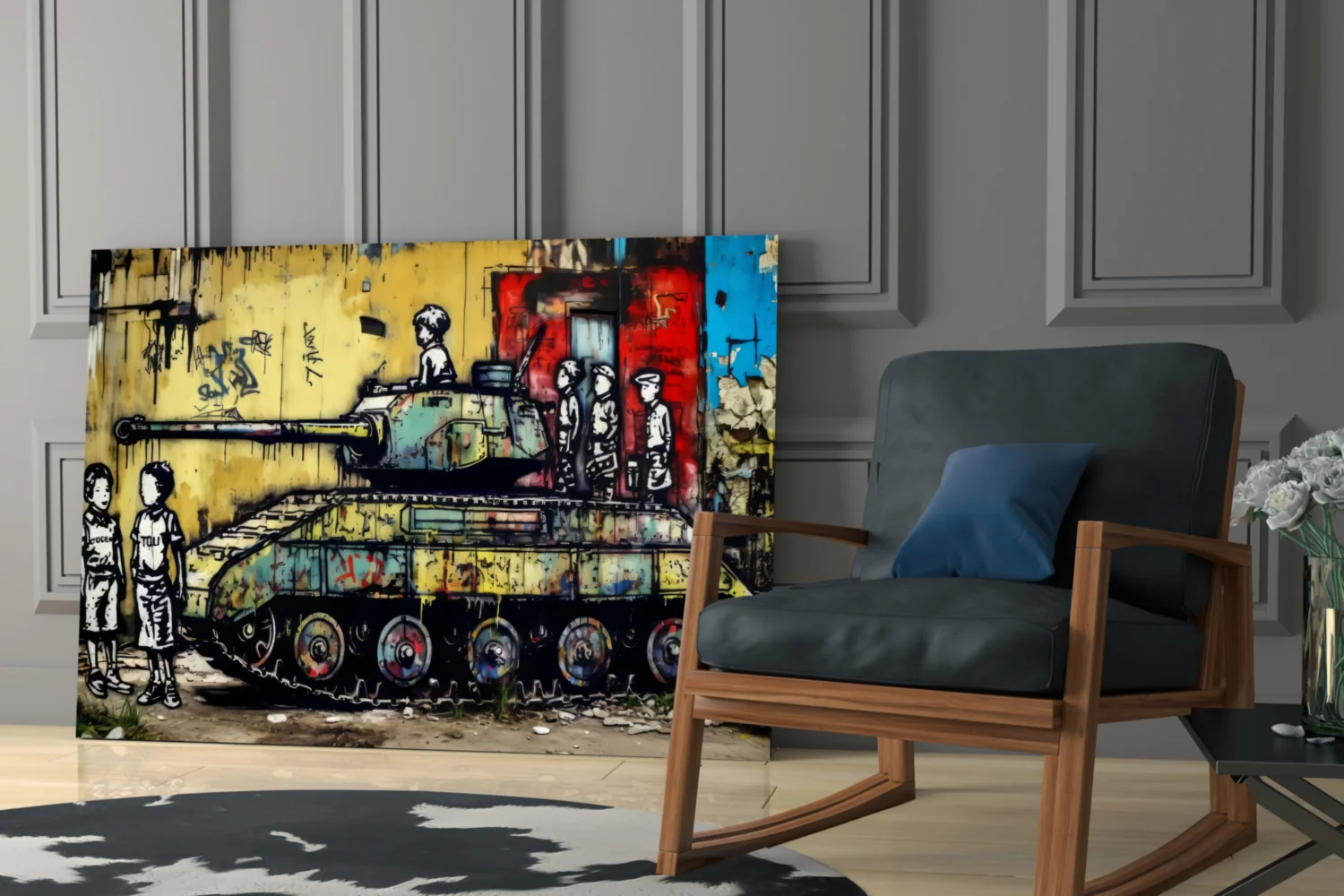 Children of War Glass Wall Art || Designer Collection - Image 6