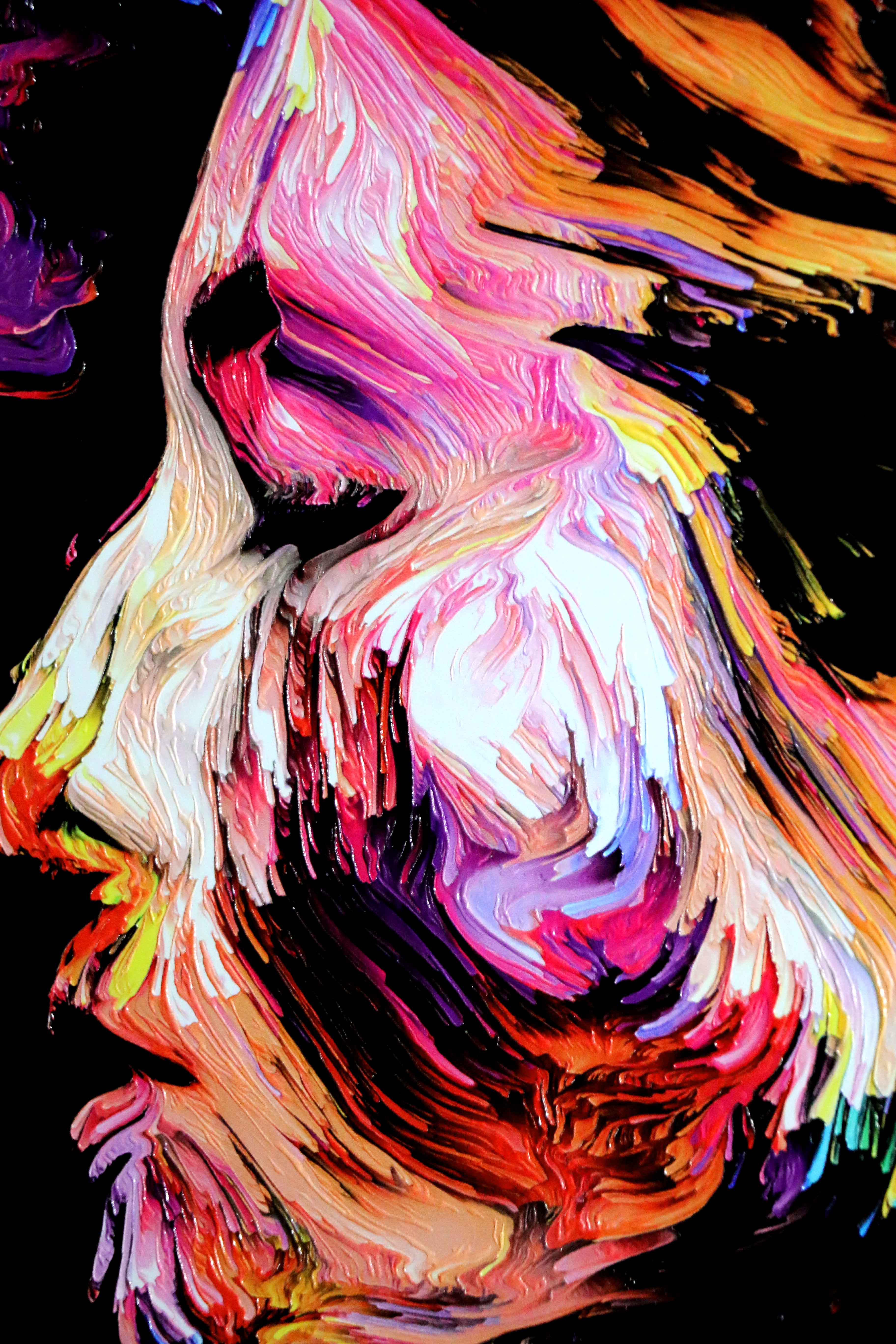 Chromatic Soul Radiance — 3D Haptic Embossed High-Gloss Luxury Wall Art - Image 10