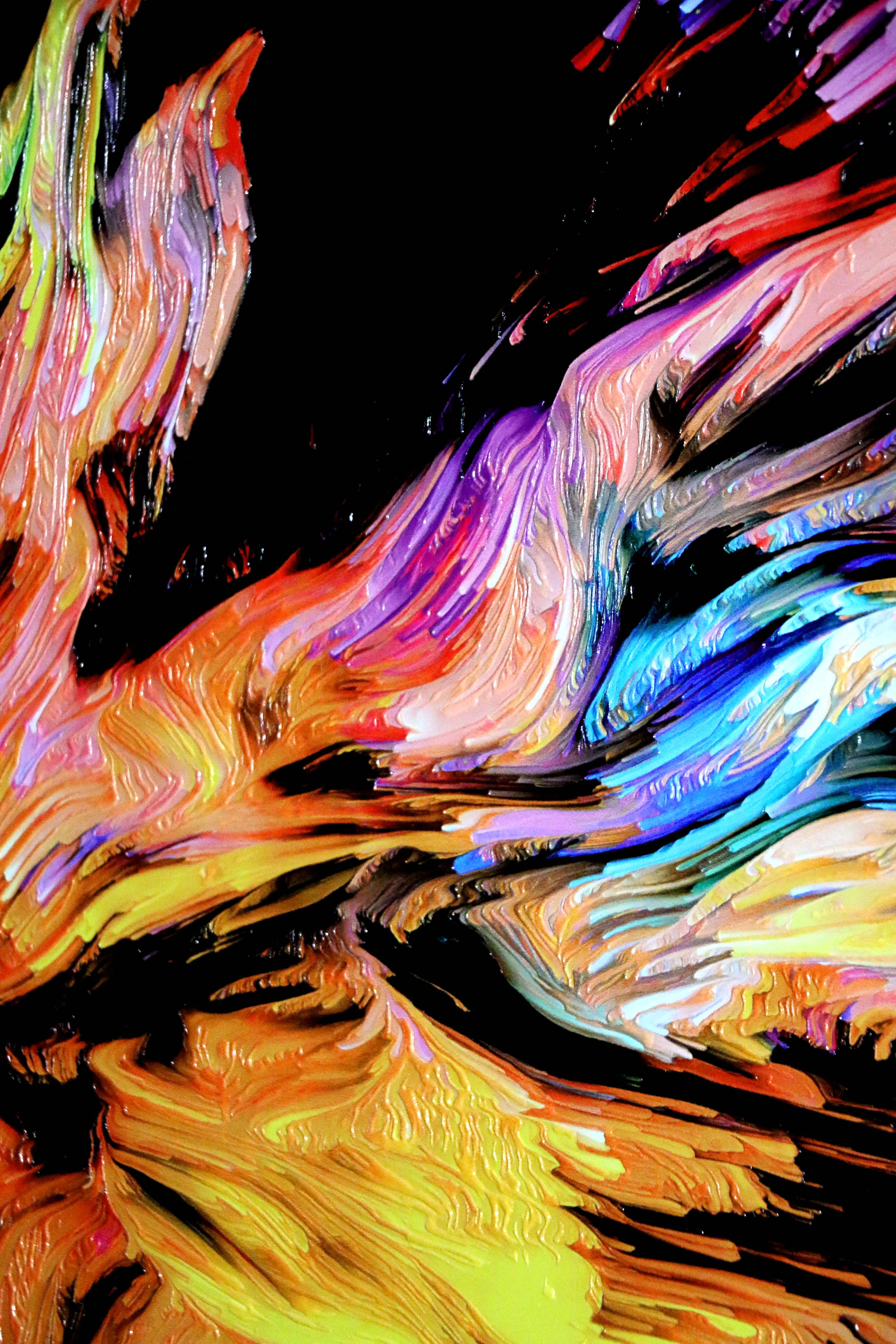 Chromatic Soul Radiance — 3D Haptic Embossed High-Gloss Luxury Wall Art - Image 11