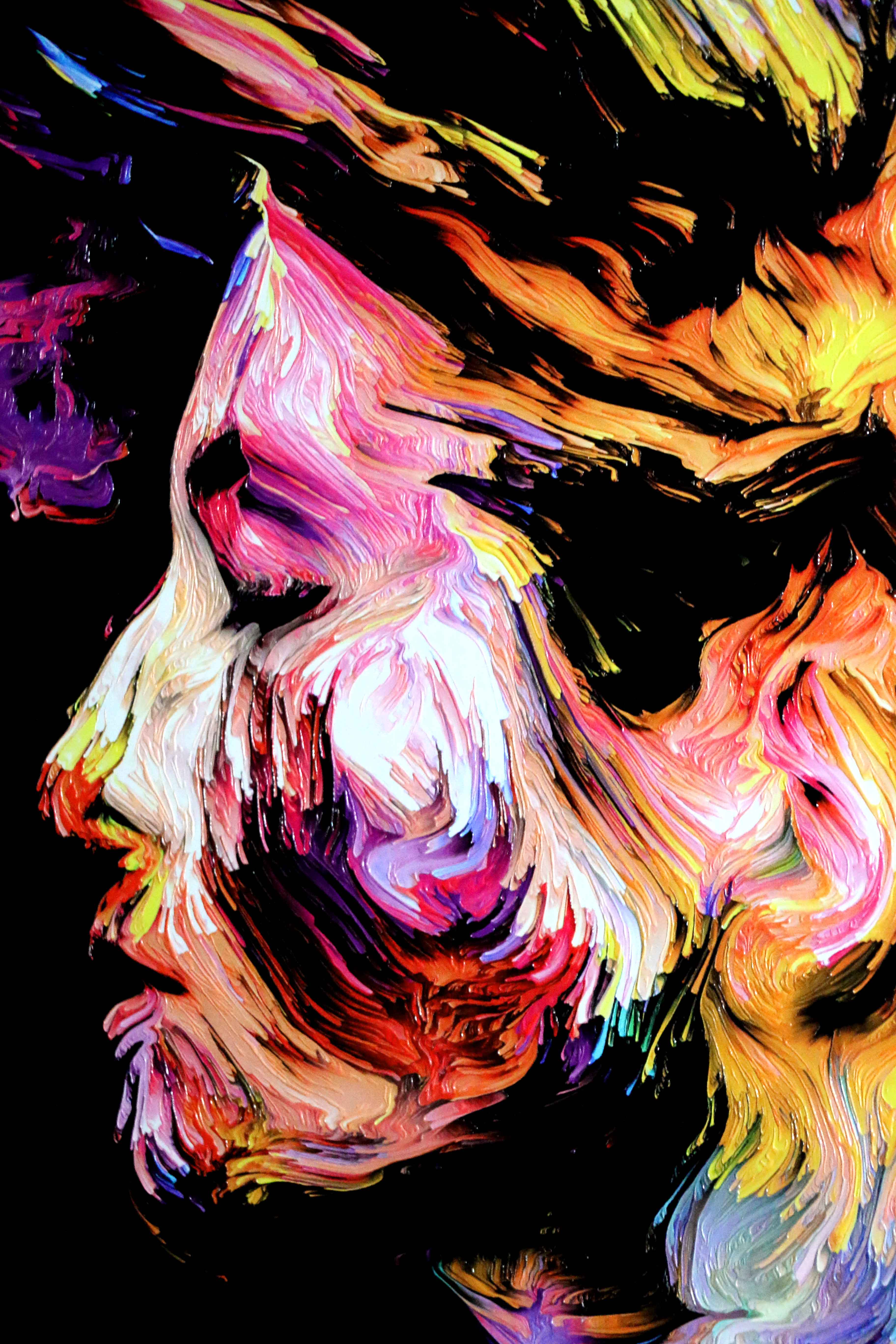 Chromatic Soul Radiance — 3D Haptic Embossed High-Gloss Luxury Wall Art - Image 4