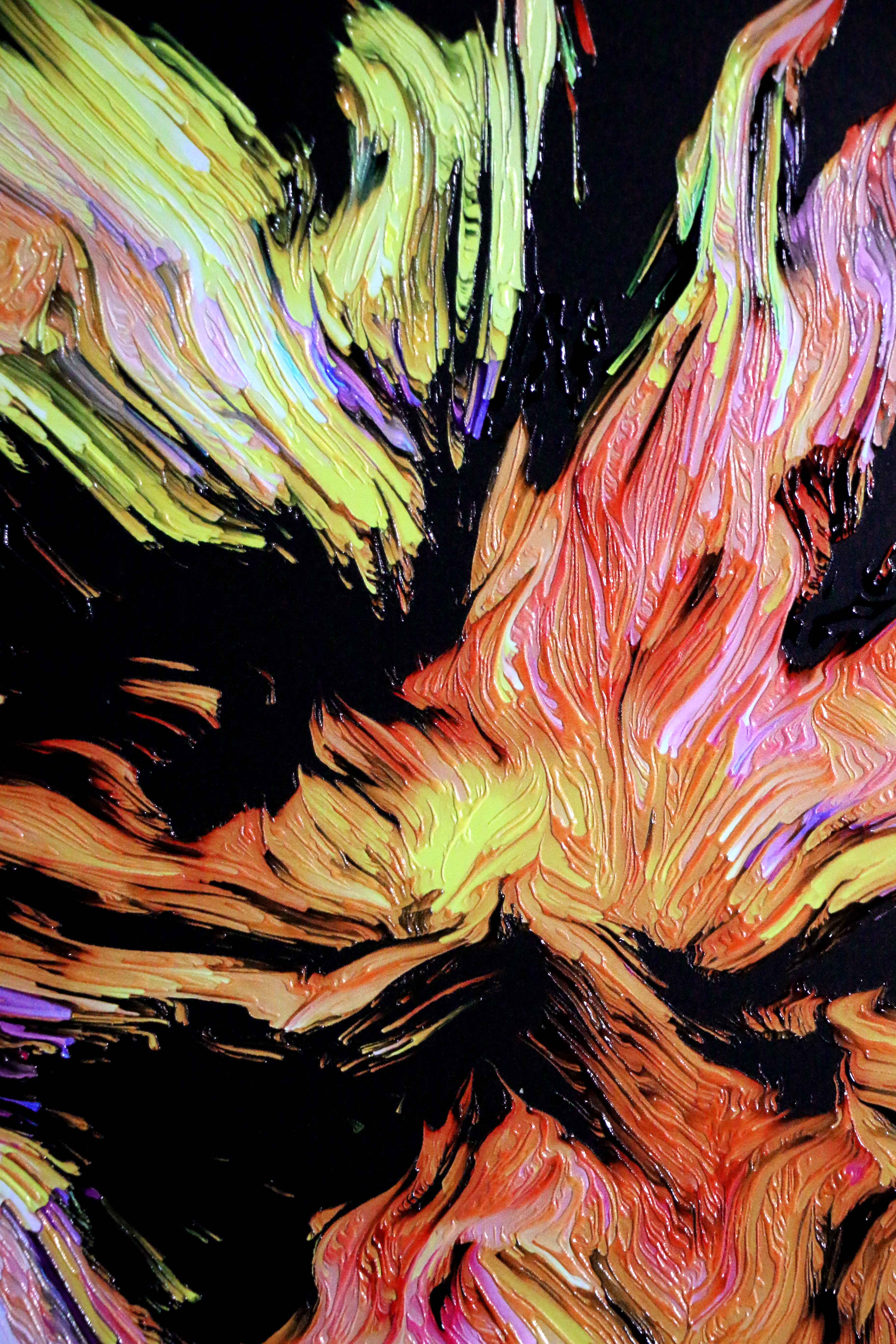Chromatic Soul Radiance — 3D Haptic Embossed High-Gloss Luxury Wall Art - Image 7