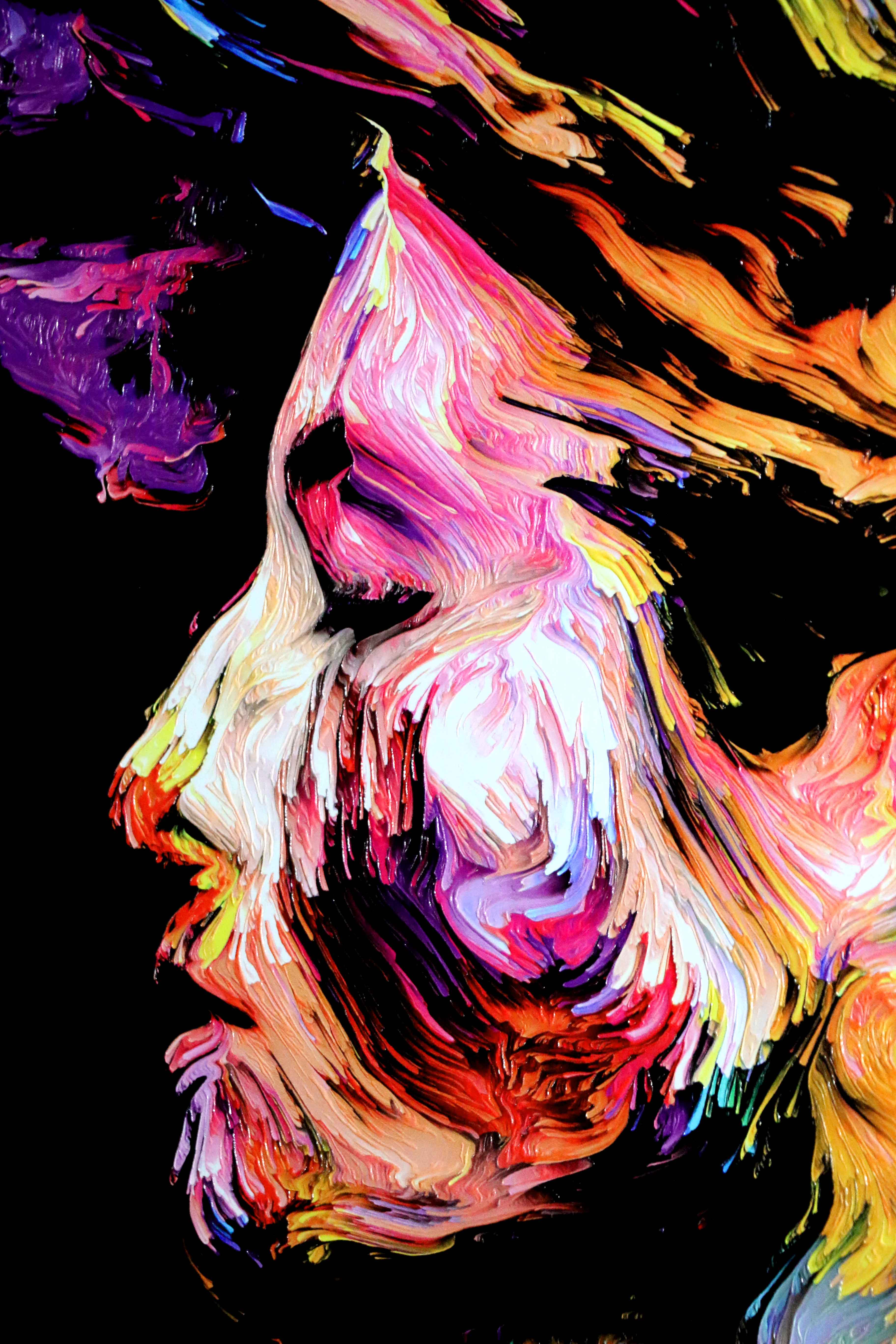 Chromatic Soul Radiance — 3D Haptic Embossed High-Gloss Luxury Wall Art - Image 9