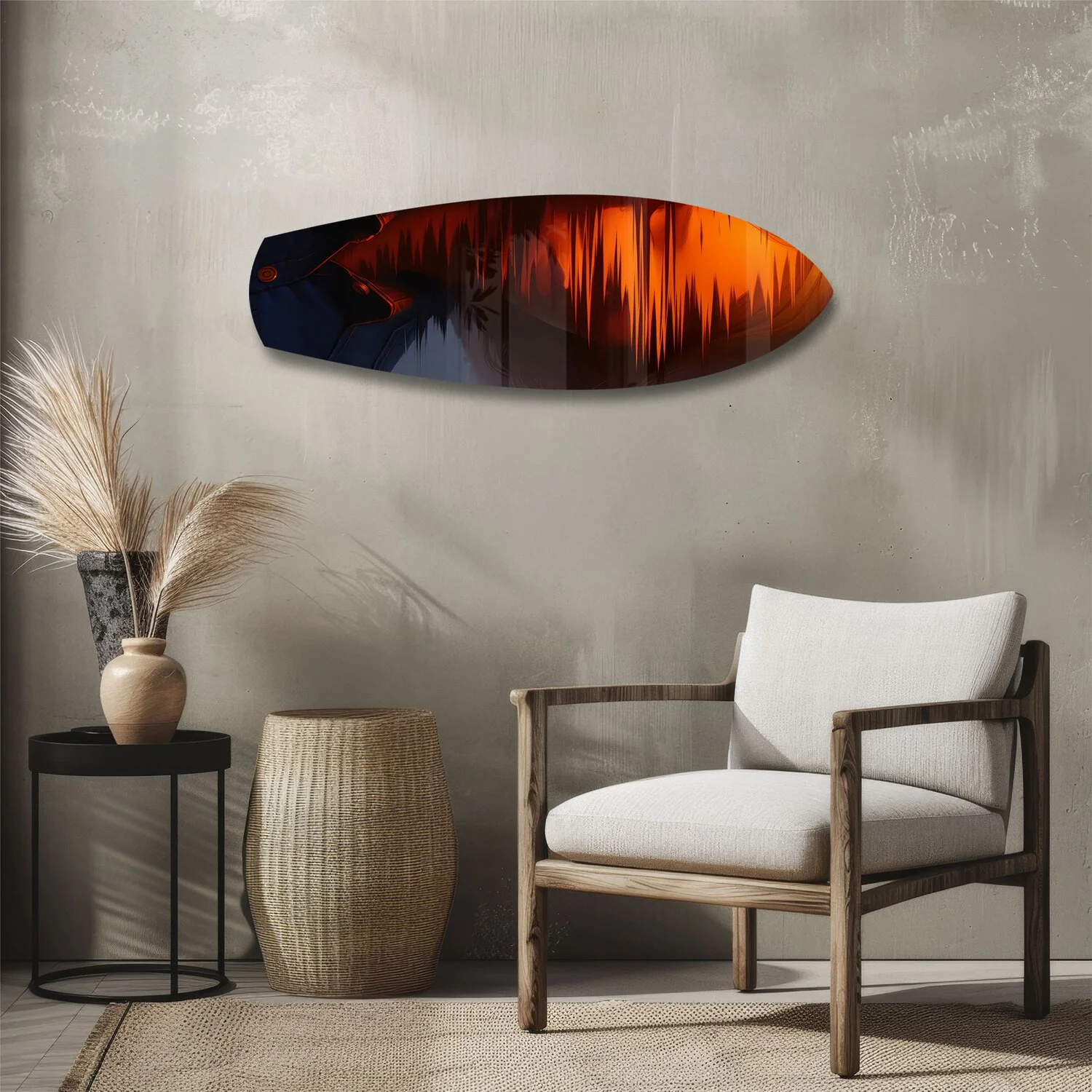 Cinematic Cowboy Silhouette Glass Wall Art - Image 3