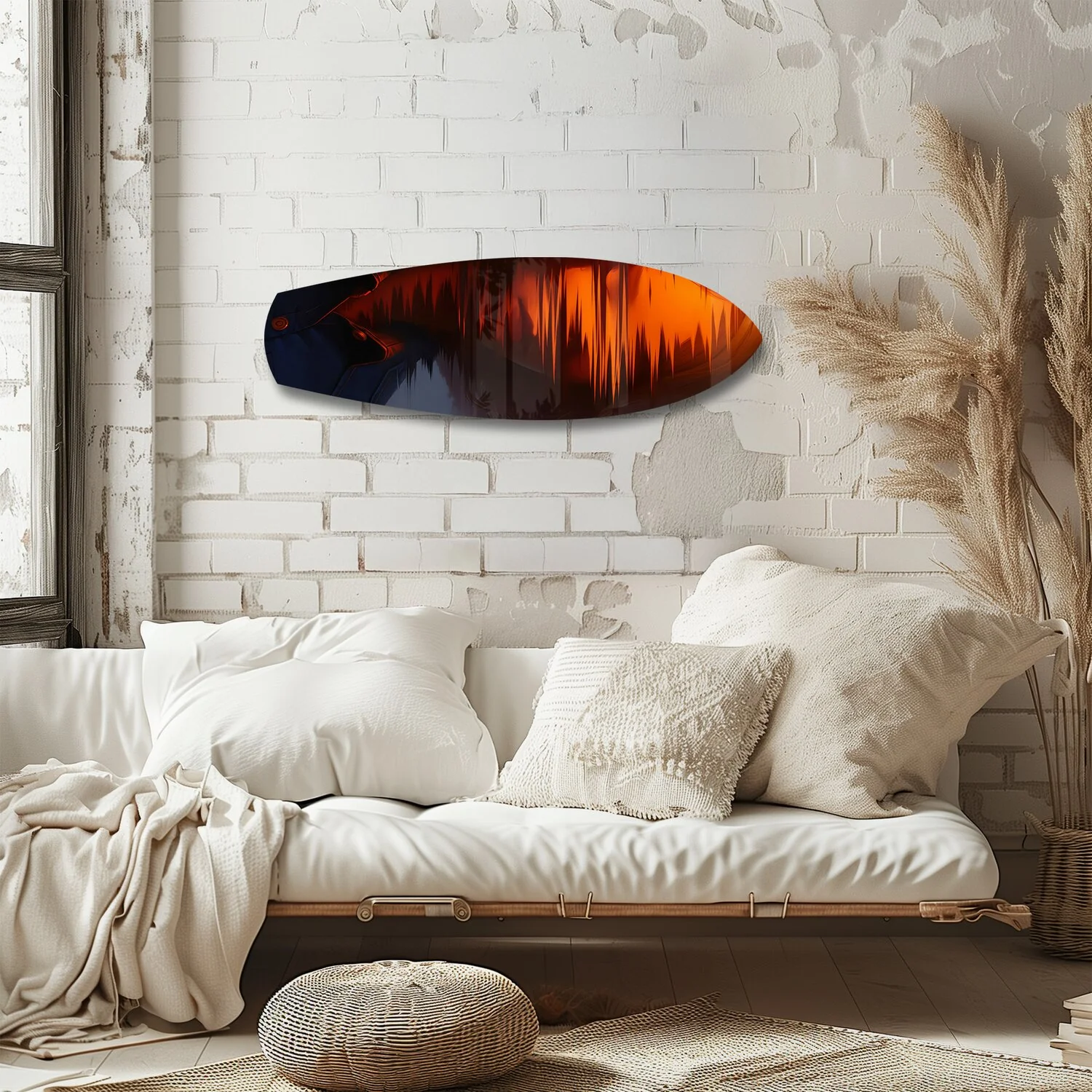 Cinematic Cowboy Silhouette Glass Wall Art - Image 4