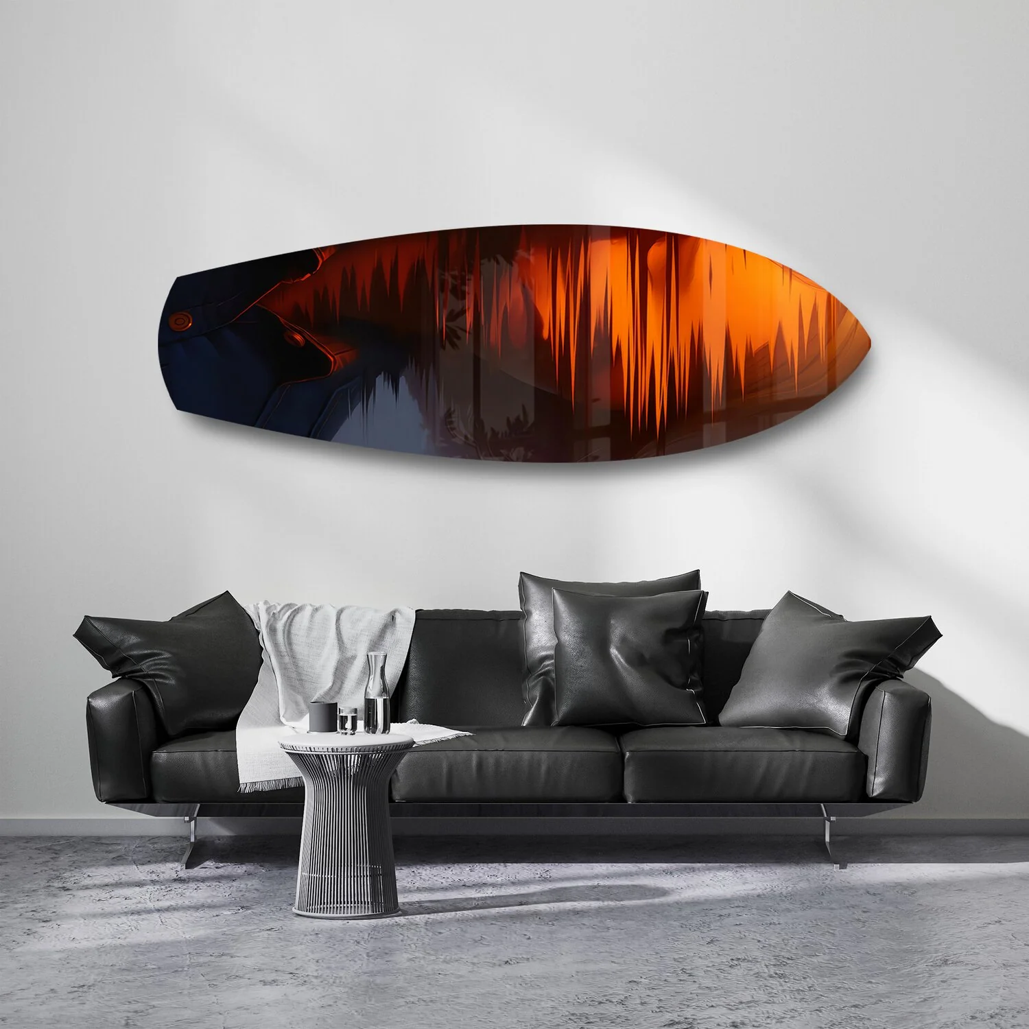 Cinematic Cowboy Silhouette Glass Wall Art - Image 7