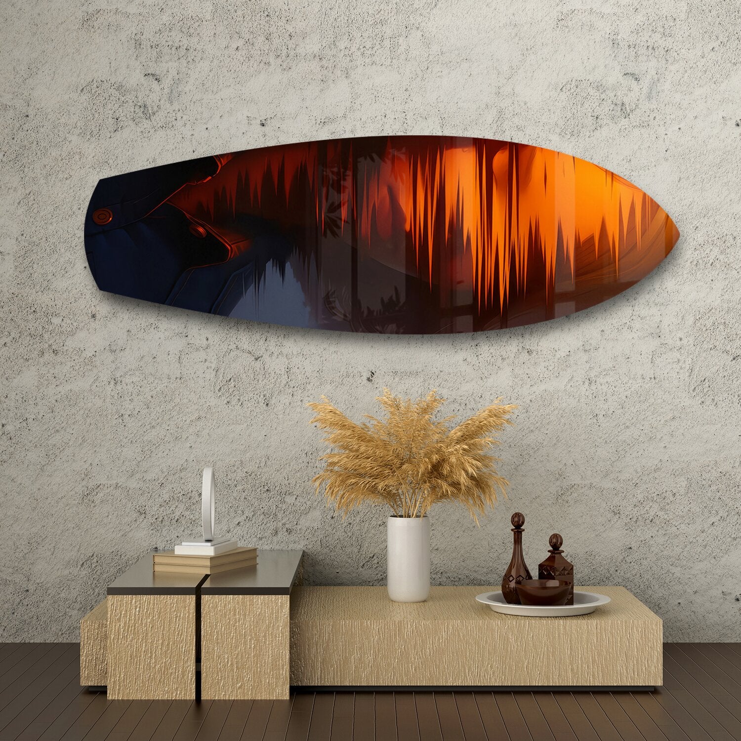 Cinematic Cowboy Silhouette Glass Wall Art - Image 8
