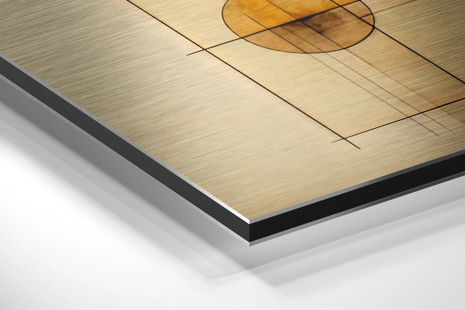 Circles Brushed Aluminum Dibond Wall Art - Image 2