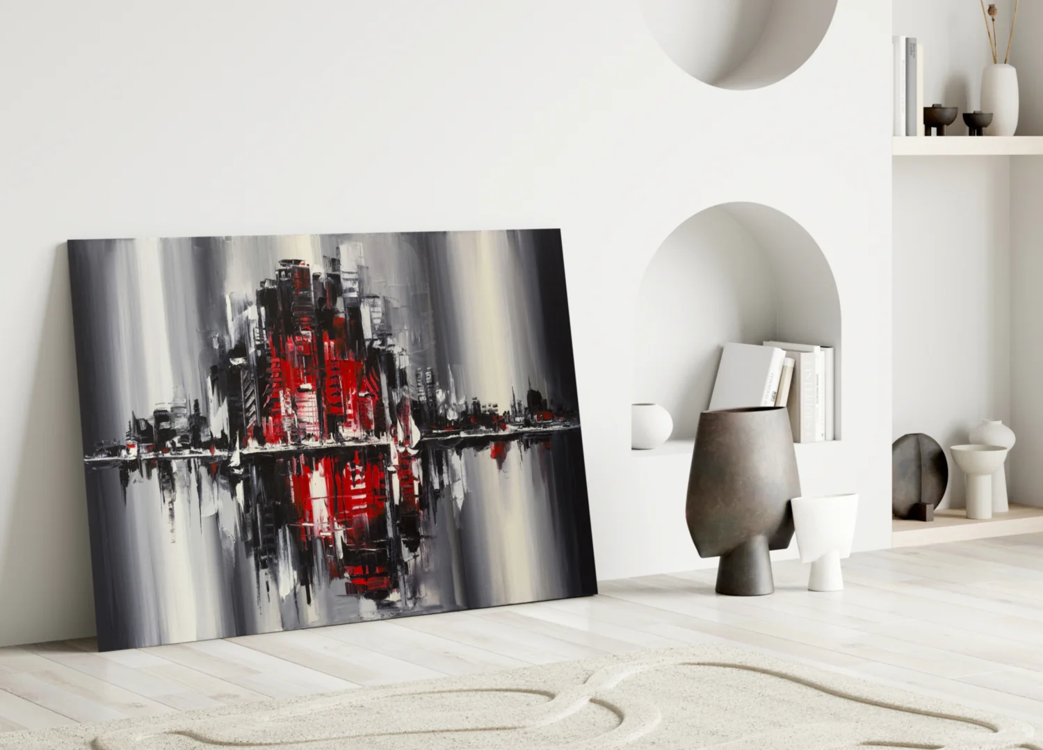 City Reflection Glass Wall Art - Image 3