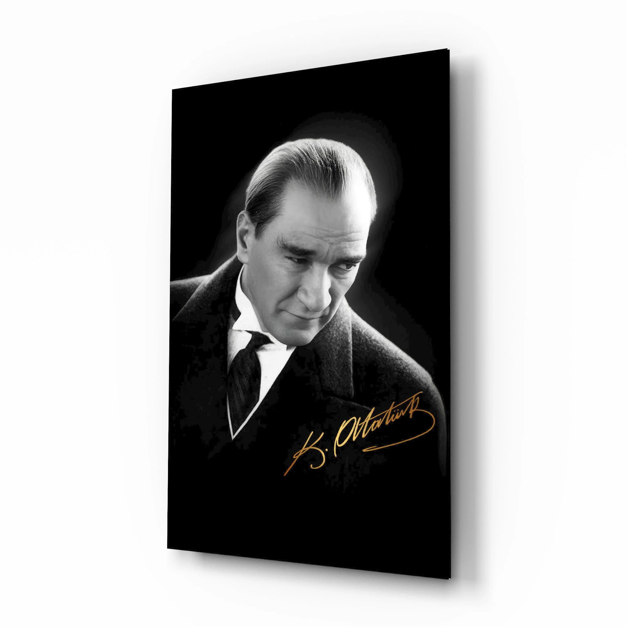 Classic Portrait Photograph Glass Wall Art