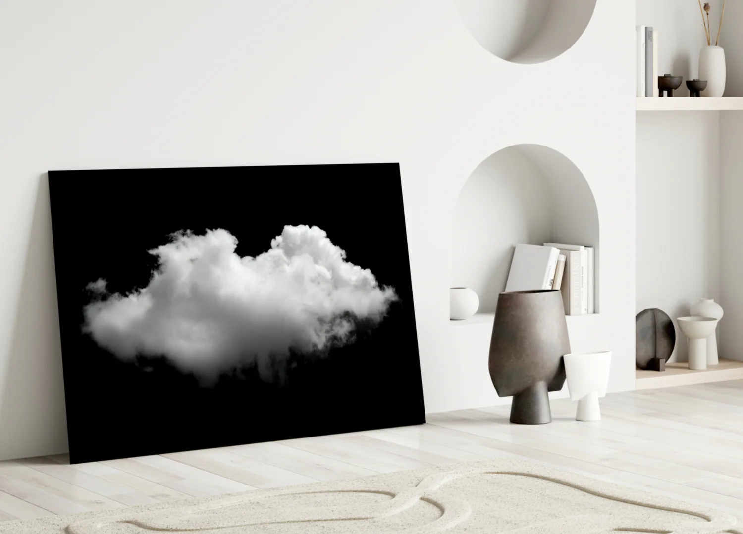 Cloud Glass Wall Art - Image 4