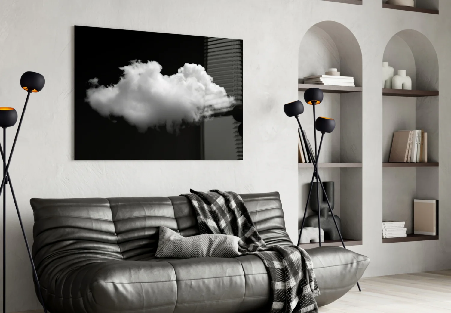 Cloud Glass Wall Art - Image 5