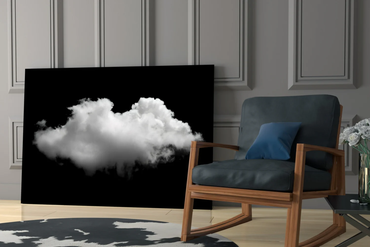 Cloud Glass Wall Art - Image 7