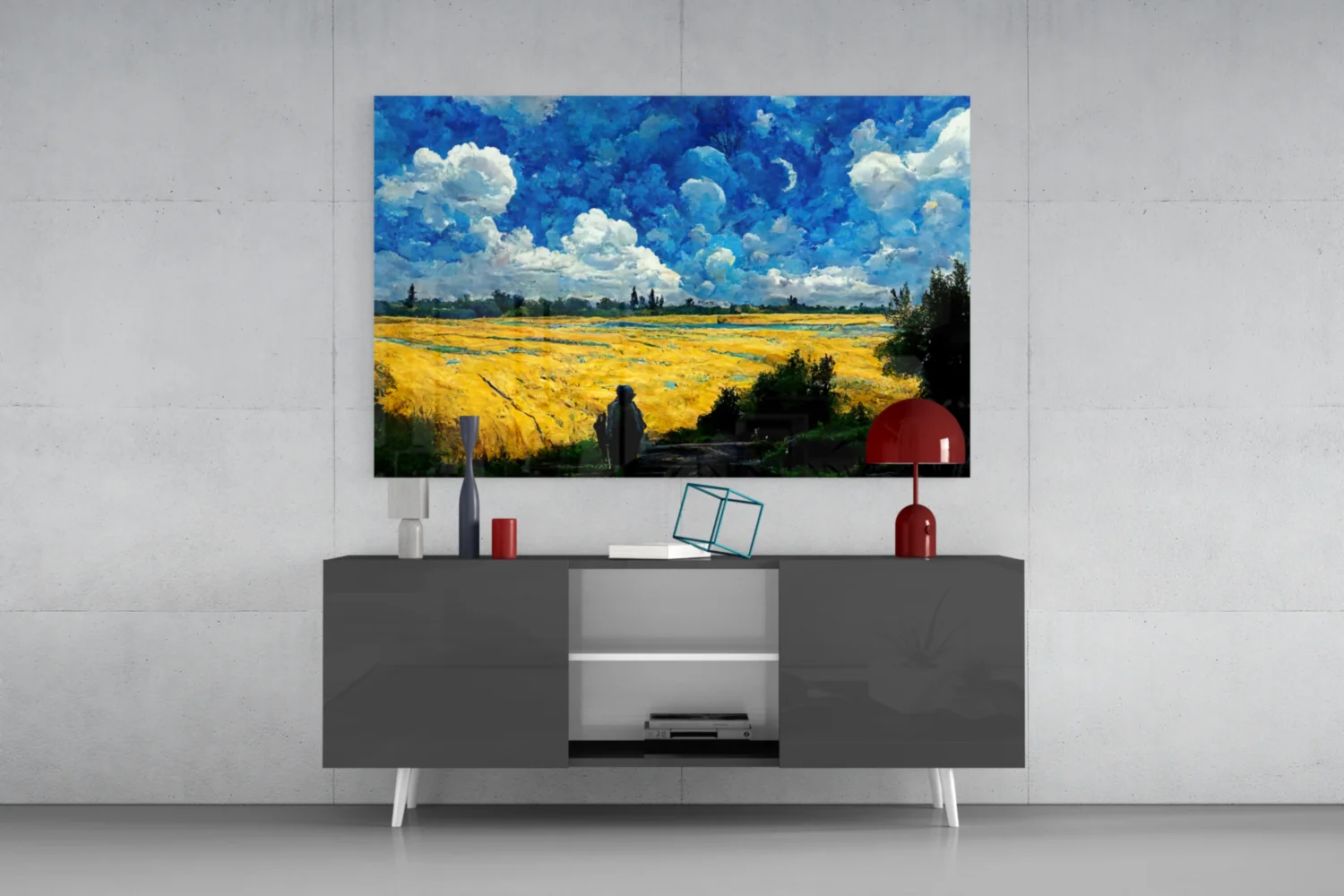Cloudy Day Glass Glass Art  || Designer Collection - Image 9