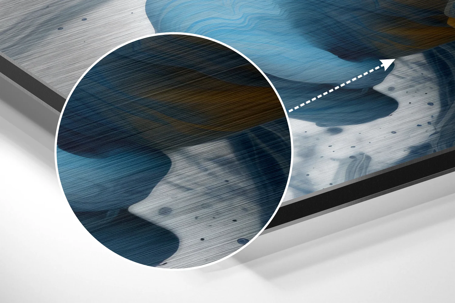 Color Explode Brushed Aluminum Dibond Wall Art - Image 3